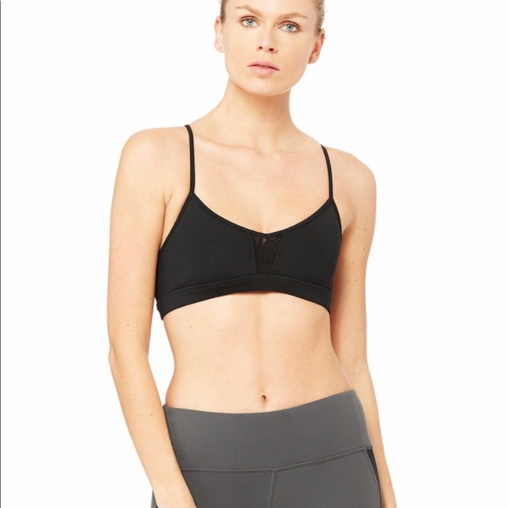 ALO Yoga Goddess Strappy Bra in Black